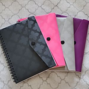 💜$10 SALE EVERYTHING Notebook with Attached Plastic Snap Closure Envelope